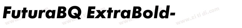 FuturaBQ ExtraBold字体转换